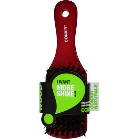 Conair I Want More Shine Natural Wood Hair Brush Walmart Com