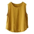 thumbnail image 5 of Dream Lifestyle Women Vest O Neck Soft Embroidery Decor Tank Top Streetwear for Daily Wear, 5 of 8