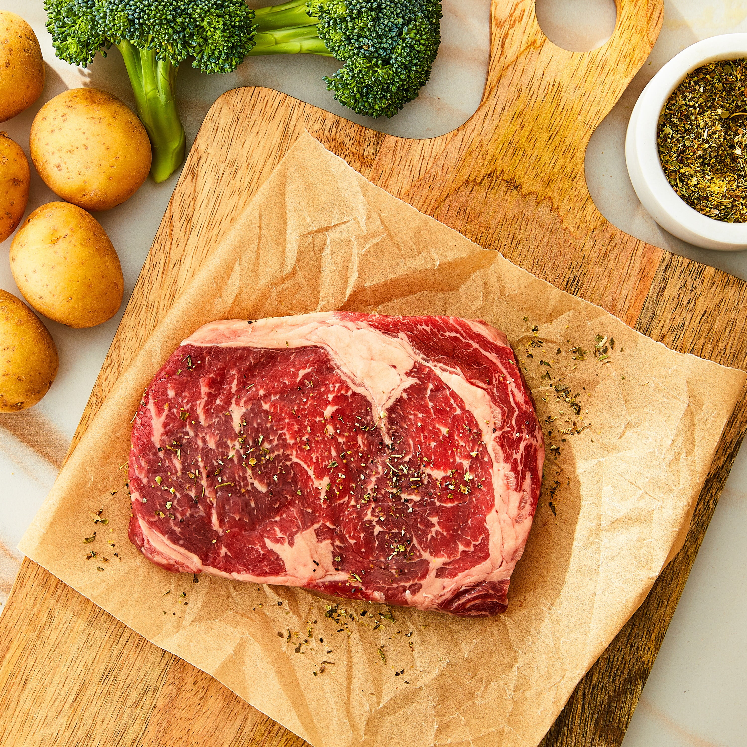 Marketside Grass-Fed Beef Ribeye Steak, 0.625 - 1.5 lb