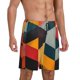thumbnail image 2 of Fotbe Geometric Cube Pattern Art Pantalones Cortos de Pijama para Hombre, Ropa de Dormir, Pantalones de Pijama Cortos para Hombre-XX-Large, 2 of 6