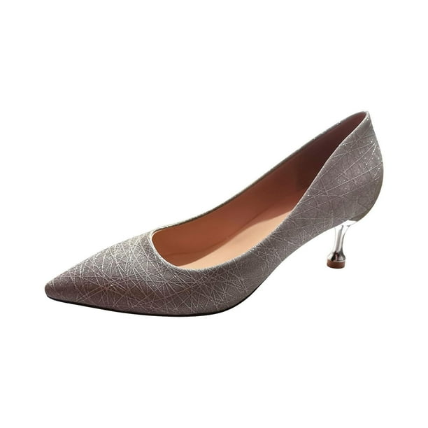 Amzcrzy Zapatos de mujer,Zapatos de mujer,Zapatillas de mujer, Sandalias para mujer elegantes de verano para mujer, sandalias informales de punta cerrada y tacón alto fino. Sandalias Mujer Zapatillas