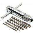 thumbnail image 5 of Bar Handle Ratchet Tap Holder, Adjustable Tap Wrench with 5pcs M3-M8 3mm-8mm Metric T-Shaped Plug Machine Screw Thread Tapping, 5 of 5