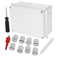 thumbnail image 5 of PAMINGONO 1Set Waterproof Outdoor Electrical Junction Box with PP Material 11.8x4.7x2.8in, 5 of 8