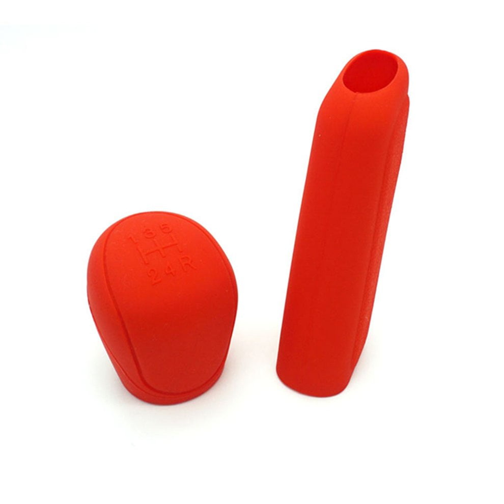 Car Silicone Gear Shift Knob Rod Cover Parking Car Hand Brake Grip Protective Cover Case Decoration Styler
