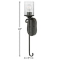 thumbnail image 2 of 4300OL-CL Hinkley Lighting Casa - 1 Light Wall Sconce in Rustic Style - 5 Inches Wide by 24 Inches High-Clear Seedy Glass Color, 2 of 6