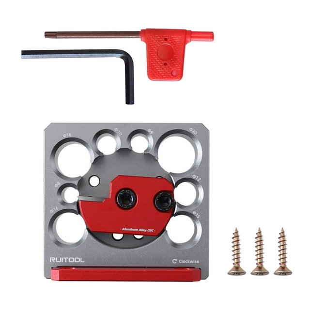 Tige de Fabrication de Pinces Réglable Outil Auxiliaire Rond 8 Trous pour Bois