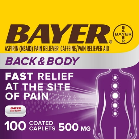 UPC 312843555402 product image for Bayer Back & Body Extra Strength Pain Reliever Aspirin w Caffeine  500mg Coated  | upcitemdb.com
