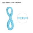 thumbnail image 2 of Uxcell Elastic Cord Heavy Stretch String Rope for Crafting DIY Sewing Hook Straps Camping Tie Down Strap Aquamarine Blue 2mm x 100m, 2 of 5