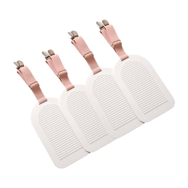 Clips ajustados con correas para la sábana mantenga las sábanas apretadas apretador de la sábana portátil sujetador para el cojín de sofá de la lámina Pink 4pcs
