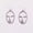 Silver, variant on Fashion Uniuqe Lovely Face Frame Drop Dangle Earrings for Women Jewelry