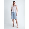 thumbnail image 2 of Scoop Women’s Flowy Lace Cotton Top, Sizes XS-XXL, 2 of 5