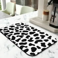 thumbnail image 5 of 2 Pack Coffee Maker Mat for Countertops, Dish Mat Drying Kitchen Mat Set 18 X 24+19.5x12Inch; Espresso Machine Mat Coffee Pot Mats for Kitchen Counter Ultra Absorbent and Non-Slip Cow Pattern Pad, 5 of 6