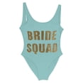 thumbnail image 4 of WILLBEST Trajes de Baño Para Dama, Trajes de Baño Para Playa, Bodas, Fiestas, Cuello Redondo, Estampado de Letras, Sin Espalda, Traje de Baño de Verano de Color Puro, 4 of 4