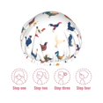 thumbnail image 5 of KLL Various Rooster Pattern Shower Cap & Bath Cap for Women,Reversible Oversized Waterproof Shower Caps for all Hair Lengths,Elastic Reusable Bathing Hair Cap, 5 of 6