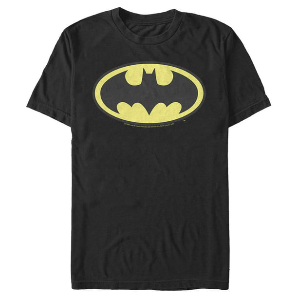 Men's Batman Classic Logo Graphic Tee Black Medium - Walmart.com