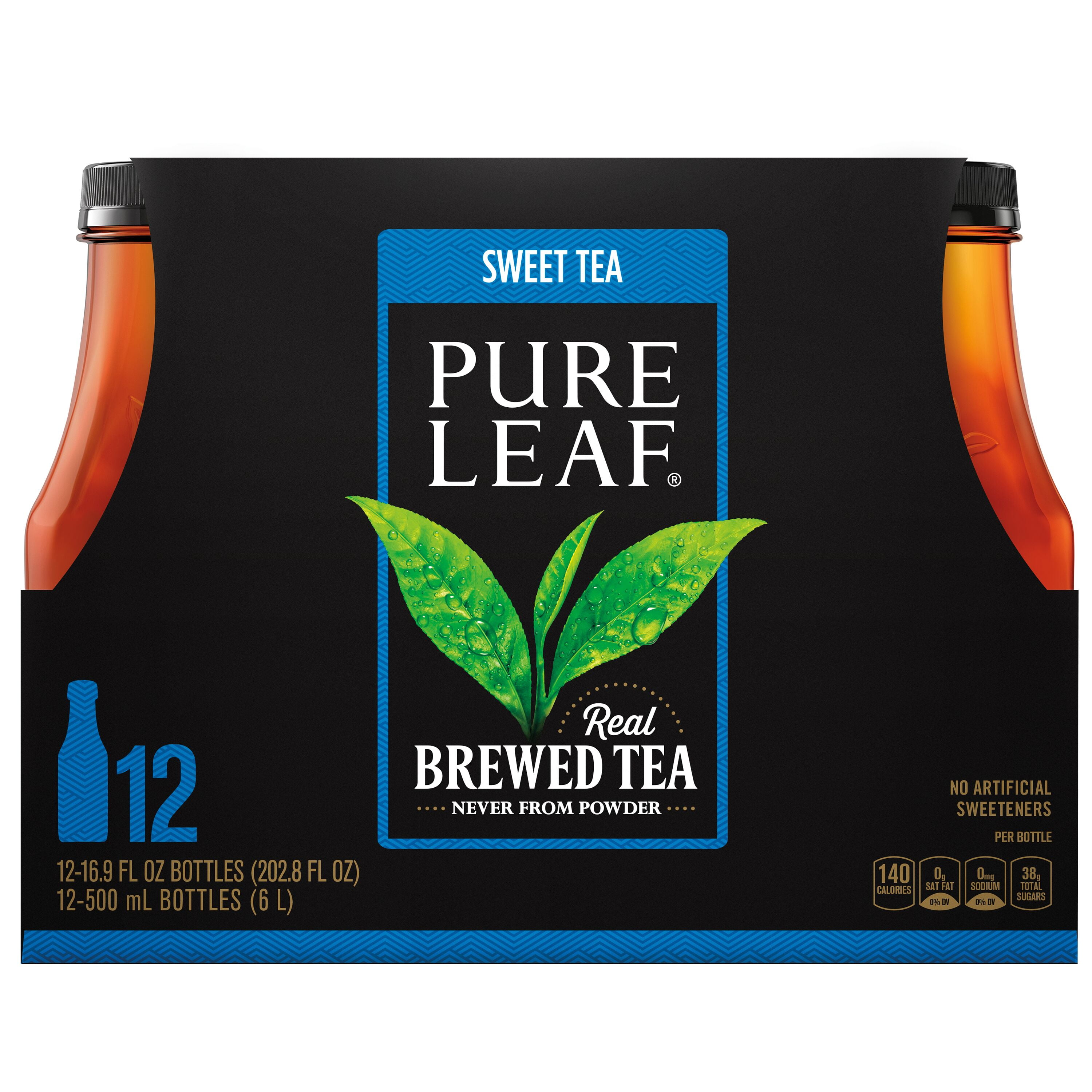 Pure Leaf Sweet Real Brewed Iced Tea, 16.9 oz, 12 Pack Bottles