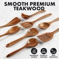 thumbnail image 2 of Juego de utensilios de cocina Zulay Kitchen Premium, madera de teca, 8 piezas, 2 of 8