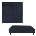 thumbnail image 1 of Box Base Cama Matrimonial + Cabecera Davos Azul Marino Dicasa  Niza, 1 of 8