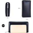 thumbnail image 4 of Cartera para Mujer con Bloqueo Cartera Larga de Cuero Genuino Titular de la Tarjeta de crédito Bolso de Embrague de Gran Capacidad Organizadores de Dinero con 36 * Ranuras para Tarjetas Púrpura 20 *, 4 of 5