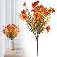 thumbnail image 2 of Artificial Fall Decorations, Harvest Autumn Faux Floral Stem Branches, Eucalyptus Bouquet with Violet Flower for Vase Arrangement, Silk Flowers Plants Bouquets for Home Indoor Table Fireplace, 14.17", 2 of 6