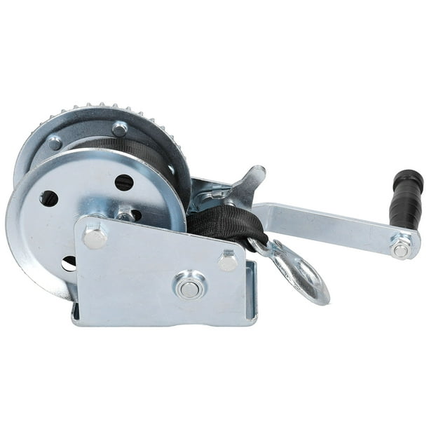 Haofy Hand Crank Winch,Cable Gear Winch,1200LBS Heavy Duty Winch With 8M  Strap Hand Crank Cable Gear Winch For Boat Trailer