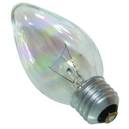 

6PC Sylvania Sylvania 13821 25 Watt Light Bulbs Incandescent Flame F10 Clear 2 Pack (Case of 6)