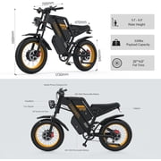 COSWHEEL GT20 Pro 3000W Electric Bike for Adults, 40AH Ebike with 48V Removable Dual Battery, 7-Speed, 20 x 4.0 Fat Tire