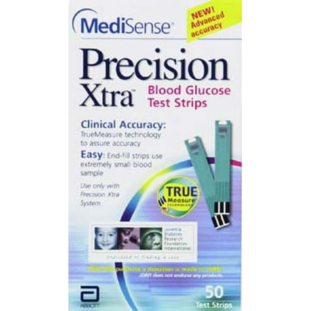 Precision xtra blood glucose test strips