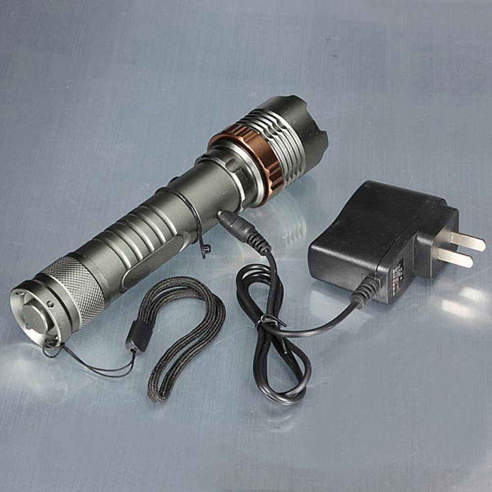 Kepooman Brightest LED Flashlight, 3-Mode Waterproof Rechargeable Flashlight with Variable Focus, High Lumen Flashlight Suit - Gray Kepooman Brightest LED Flashlight, 3-Mode Waterproof Rechargeable Flashlight with Variable Focus, High Lumen Flashlight Suit - Gray