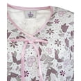 thumbnail image 2 of Silvert's Women's Knit Hospital Gown with Open Back, Pink Bloom, Size XL, 2 of 2