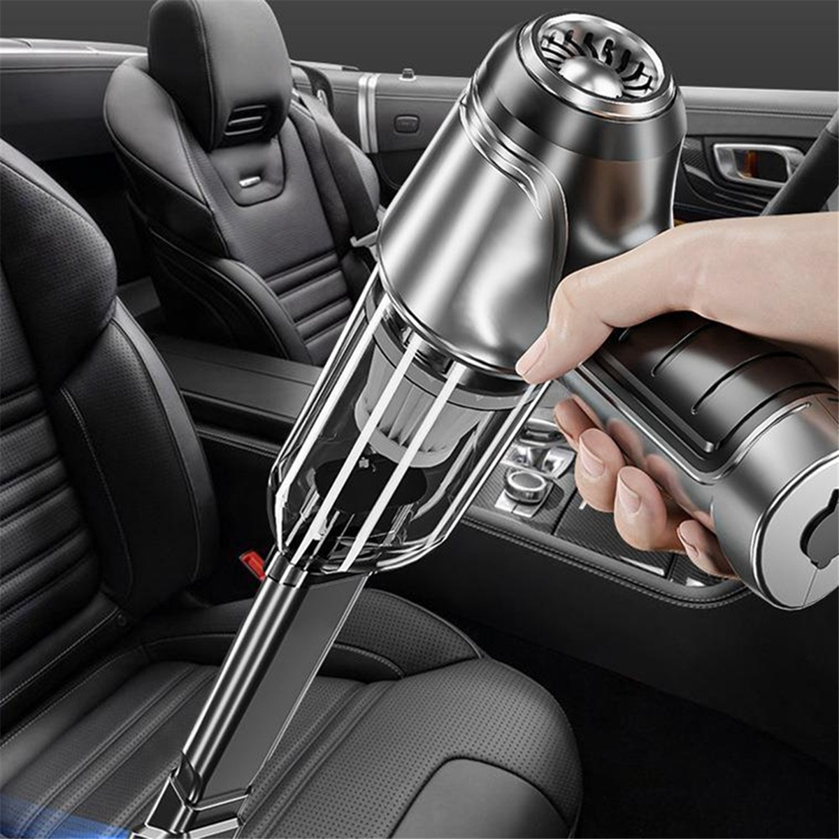 New Wireless Handheld Car Mini Vacuum Cleaner, Rechargeable High Power Cordless Vacuum Cleaner for Home(Green)