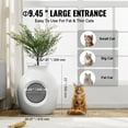 thumbnail image 4 of VEVOR Plant Cat Litter Box, Smart Odor Control System, Hidden Cat Litter Box with 9.48 in Large Entrance, Lighting Decoration & Sturdy ABS Material, Fit for Living Room/Corner/Outdoor Pool/Patio, 4 of 9