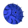 thumbnail image 3 of Ventilador del radiador de motocicleta Shamjiam Ensamblaje del ventilador de refrigeración del radiador eléctrico Azul, 3 of 7