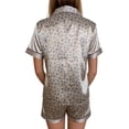 thumbnail image 3 of HITIME Pijama de Satín para Mujer Talla L, Conjunto de Short y Playera de Verano, Tela de Lujo Suave y Transpirable, Ideal para Dormir o Lounge, 3 of 10