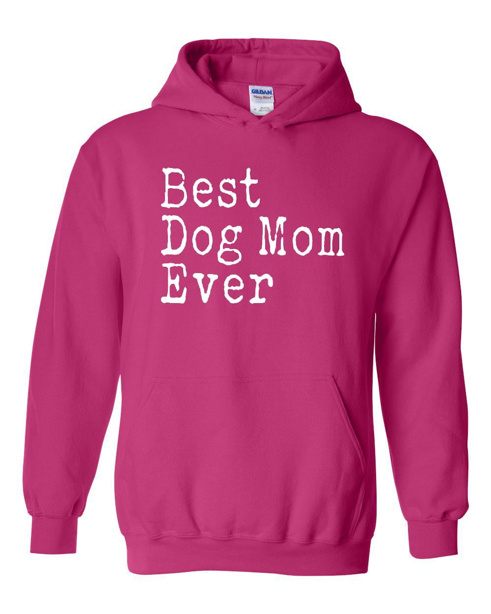 IWPF Unisex Best Dog Mom Ever Perfect Gift for Pet Lover Hoodie