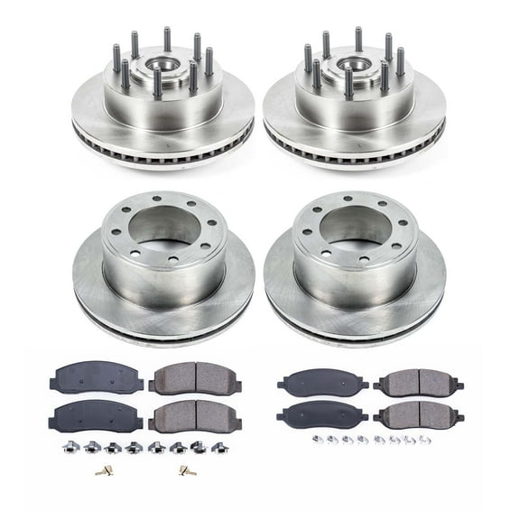 Ultimate Brakes Front and Rear Semi-Metallic Brake Pad and Rotor Kit with Hardware WM81327