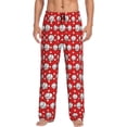 thumbnail image 1 of Fotbe Cute Baseball Pantalones de Pijama para Hombre, Pantalones de Dormir, Pantalones de Casa con Cintura Ajustable y Bolsillos-XX-Large, 1 of 6