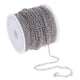 thumbnail image 1 of 1 de Plata Collar de Cadena de material acero Inoxidable Cadena de Camarero para Hombres Y Mujeres, 1 of 7