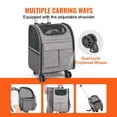 thumbnail image 3 of Rolling Pet Carrier Backpack Airline Approved Soft-Sided Up to 18 lbs Dogs Cats, 3 of 12