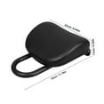 thumbnail image 2 of WHAMVOX Black Motorcycle Backrest Pad with Sponge Cushion Durable Support for Rear Passenger Seat, 2 of 8