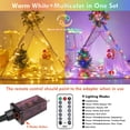 thumbnail image 2 of Cadena de luces navideñas YIQU, 25 m, 200 LED, temporizador remoto, impermeable, 2 of 6