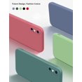 thumbnail image 3 of Shockproof Liquid Silicone Case for iPhone Xr 6.1", Full Covered Square Design Slim Soft Gel Rubber Cases [Anti-Scratch & Fingerprint] with [Enhanced Camera & Screen Protection] Microfiber Liner, Red, 3 of 8
