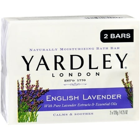 Yardley London Moisturizing Bars English Lavender With Essential Oils 8.50 oz (Pack of 3)