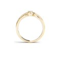 thumbnail image 3 of 1/10 Carat T.W. Diamond Cluster 10kt Yellow Gold Engagement Ring, 3 of 5