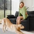 thumbnail image 6 of Comfy Cloud Couch with Deep Seat Corduroy Cloud Sofa, 2 Seater Couches for Living Room, Living Room, Black, 6 of 8