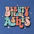 thumbnail image 4 of Wild Bobby Beauty From Ashes Groovy Font With Stars Vintage Women Tri-Blend Racerback Tank Top, Vintage Royal, X-Large, 4 of 6