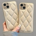 thumbnail image 2 of for iPhone 12 Pro Max Cute Case Leather Diamond Pattern with Bracelet not included, Phone Case Soft Flexible TPU Shockproof Full-Body Protective case Cover for Women Girls Light Brown, 2 of 9