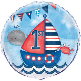  Nautical Theme 1st Birthday Party Supplies Sailboat
