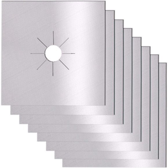Burner liner, gas stove, burner cover, clean and reusable, suitable for kitchen cuttable dishwashers