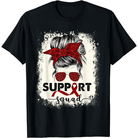 Multiple Myeloma Cancer Awareness Burgundy Ribbon Messy Bun T-Shirt mens t shirt，black，women，funny，misfits，men，journey，t-shirt